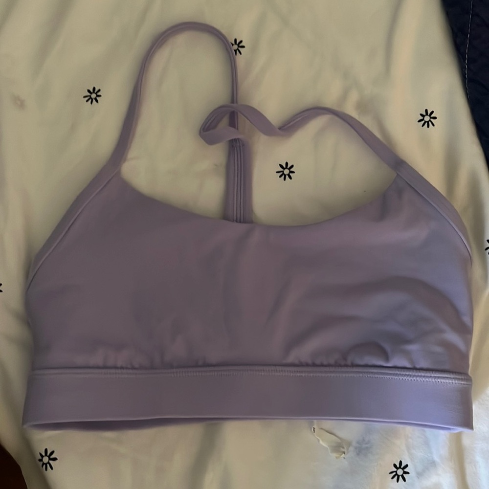 Lululemon flow y bra size 4 in lilac smoke